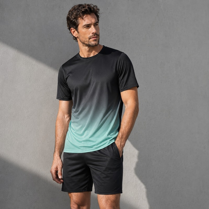 Summer Clothing Sets Men - طقم ملابس رياضية للرجال سريع الجفاف
