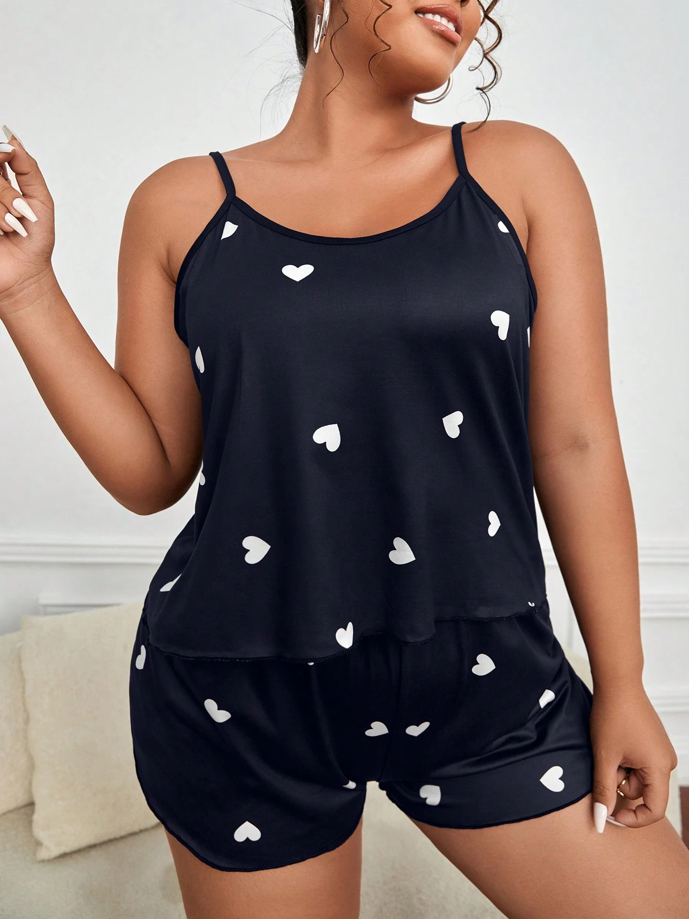 Summer Clothing Essentials - طقم بيجامة نسائي من قطعتين، ملابس