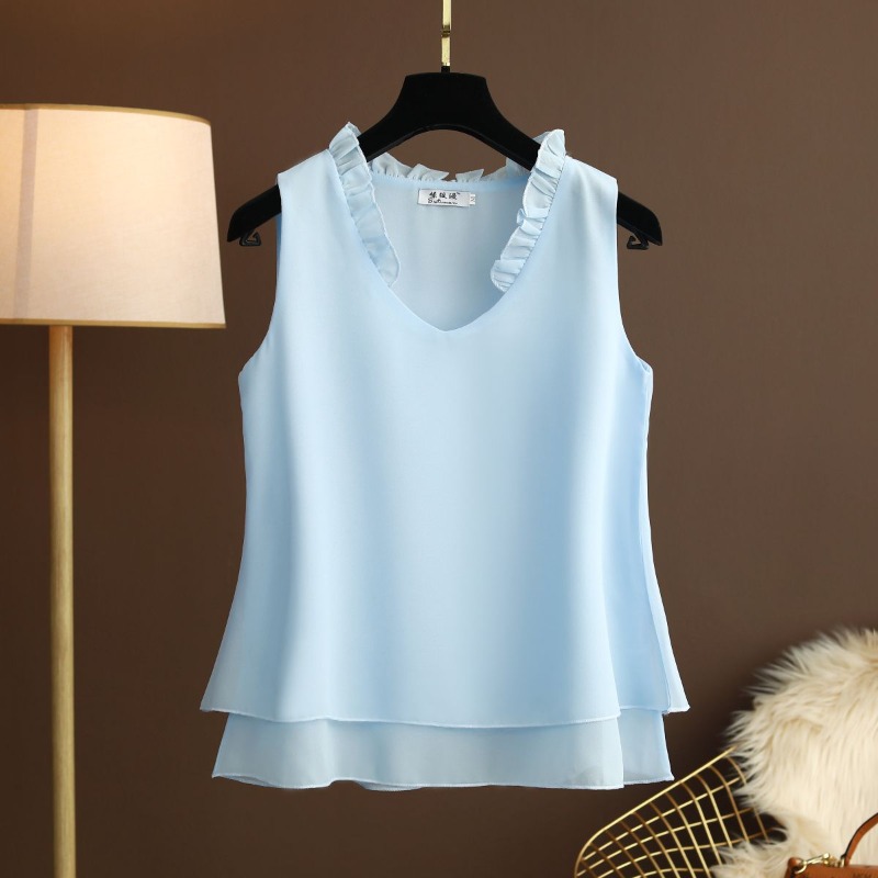 Halter Neck Top - بلوزة صيفية أنيقة فضفاضة بياقة هالتر