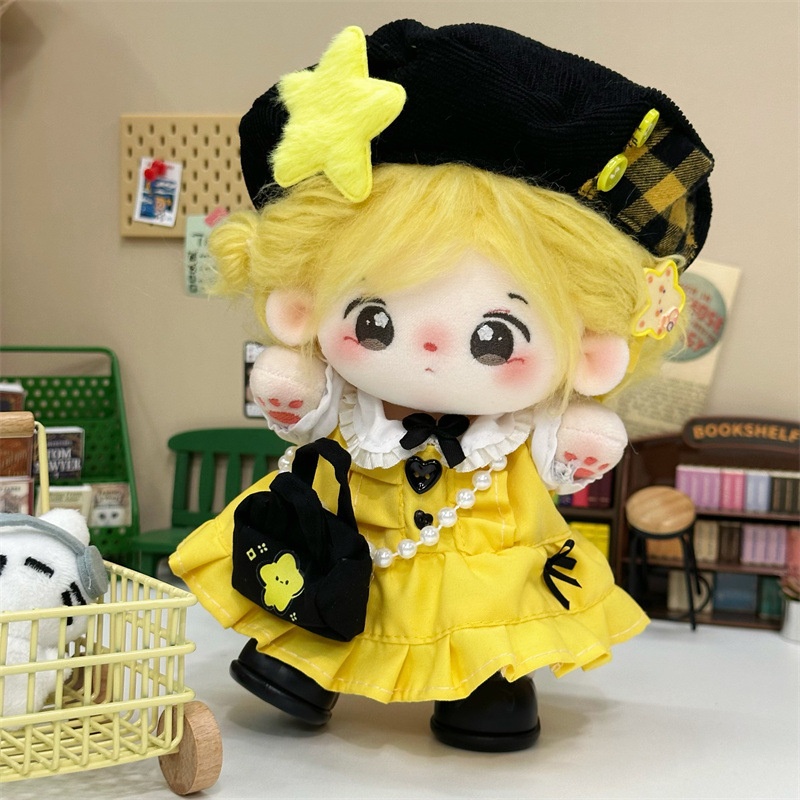 ملابس دمى قطنية بطول 20 سم، طق - مراجعة Yellow Summer Clothing وسعره