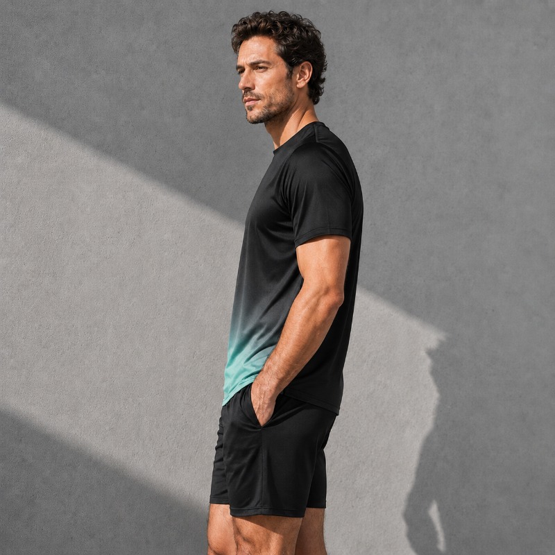 طقم ملابس رياضية للرجال سريع ا - مراجعة Summer Clothing Sets Men وسعره