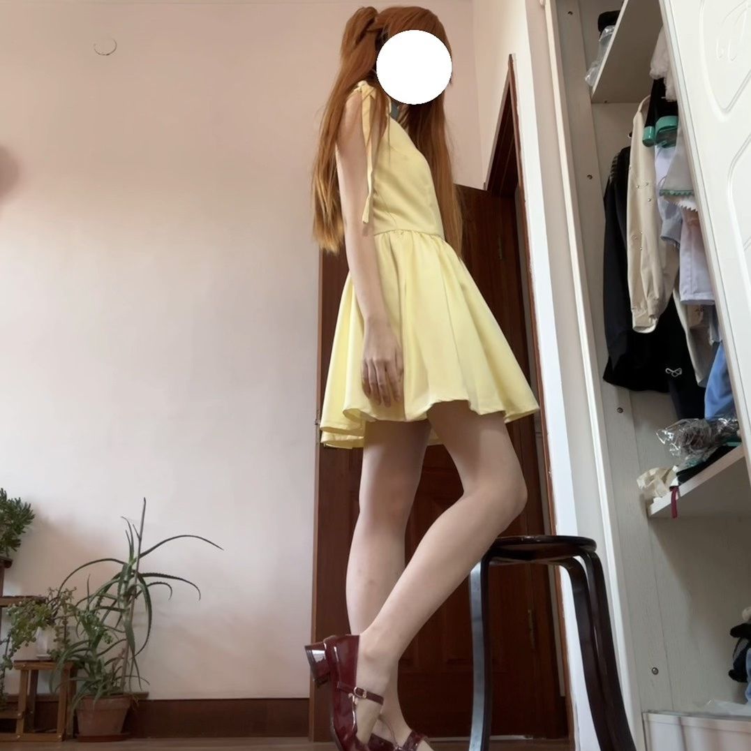 Shikinami Asuka Langley فستان  - مراجعة Yellow Summer Clothing وسعره