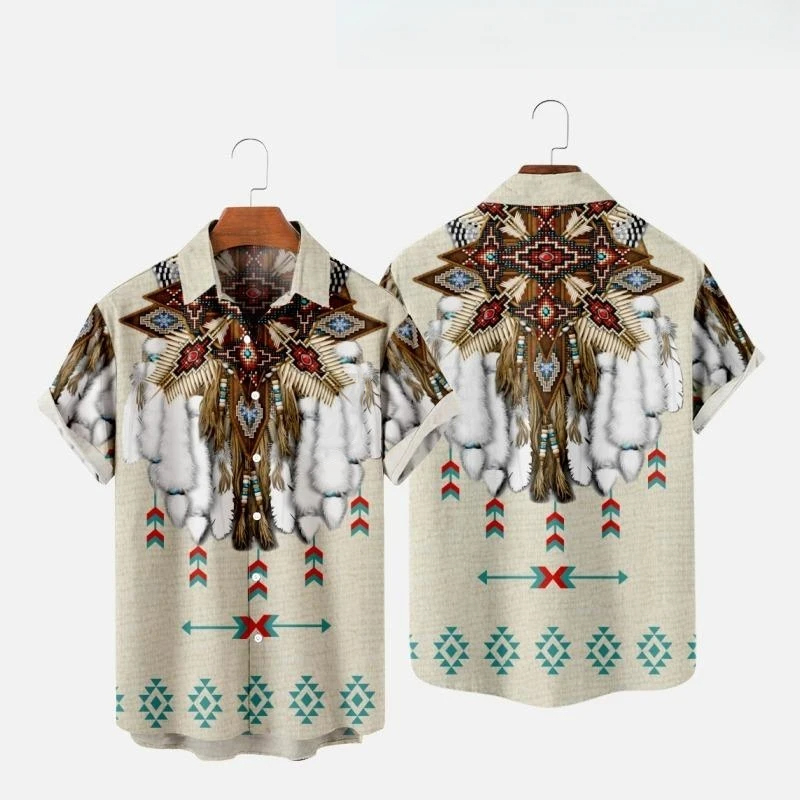 قميص شاطئ بأكمام قصيرة للرجال  - مراجعة Indian Summer Vintage Clothing وسعره