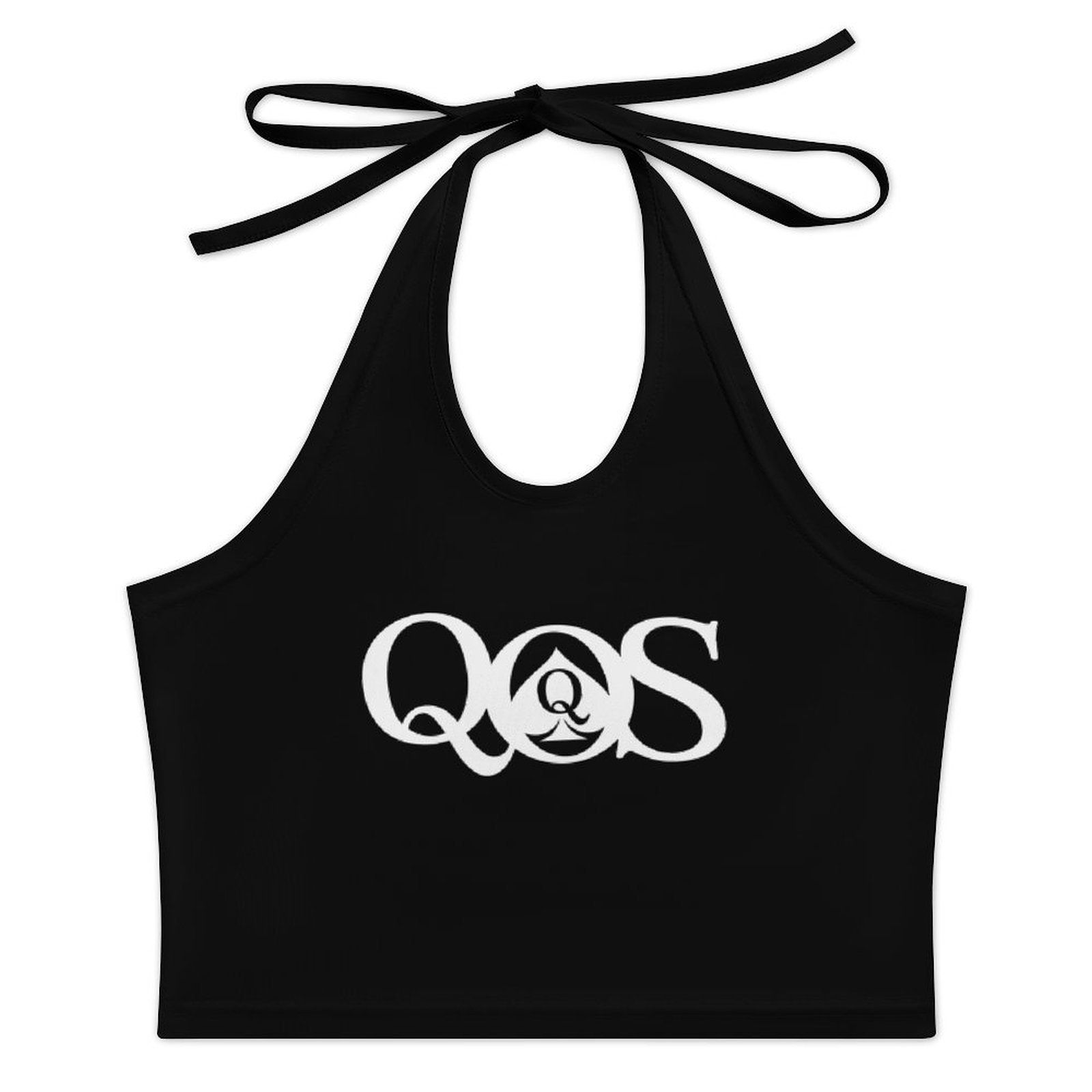 بلوزات نسائية بطبعة QOS بربطة  - مراجعة Halter Neck Top وسعره