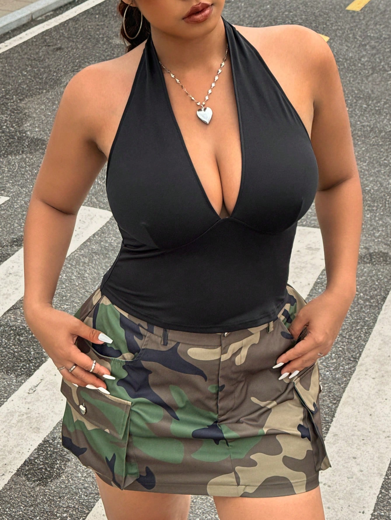 أزياء جديدة بلون زائد حجم أزيا - مراجعة Halter Neck Top وسعره