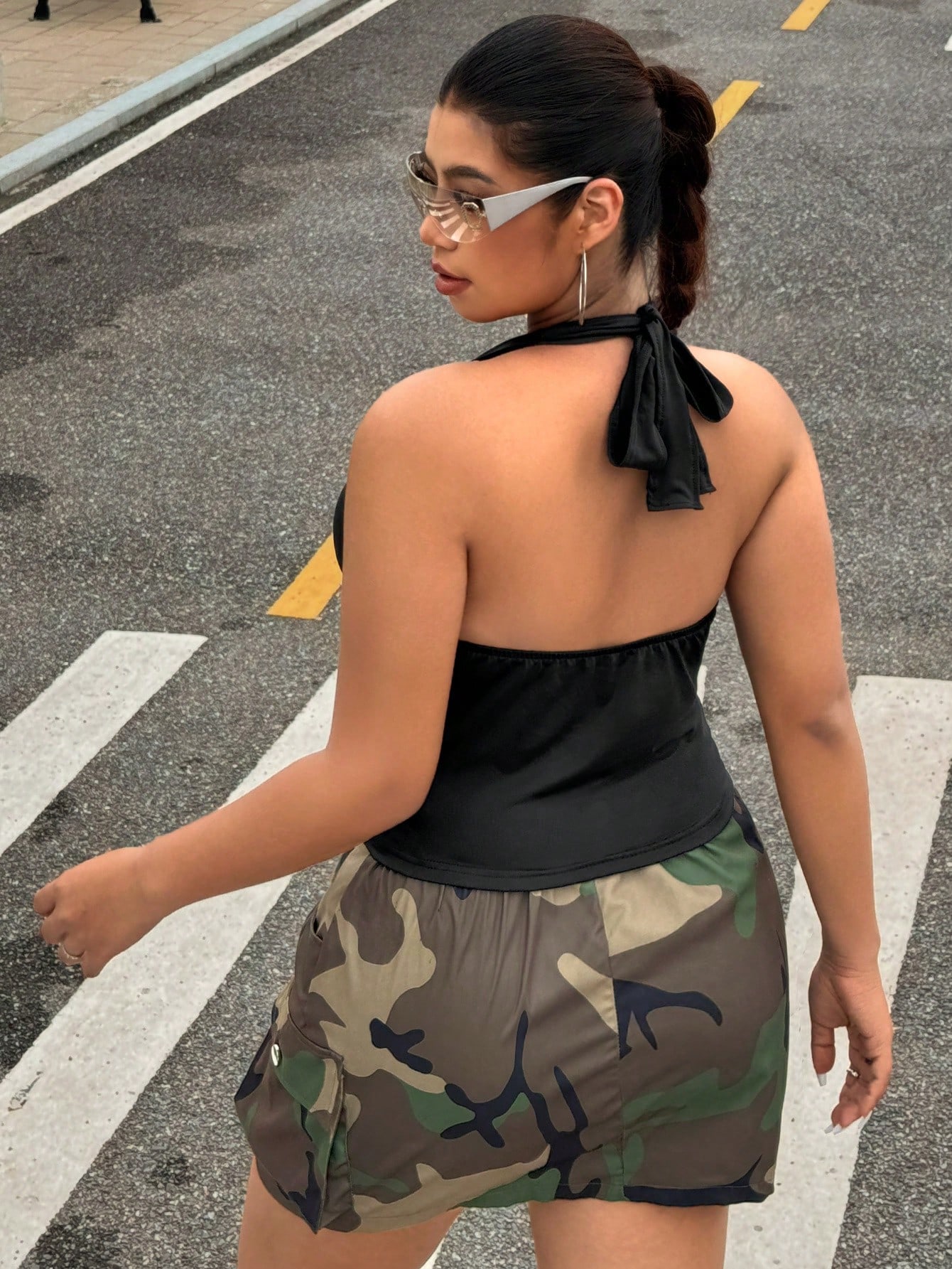 أزياء جديدة بلون زائد حجم أزيا - مراجعة Halter Neck Top وسعره