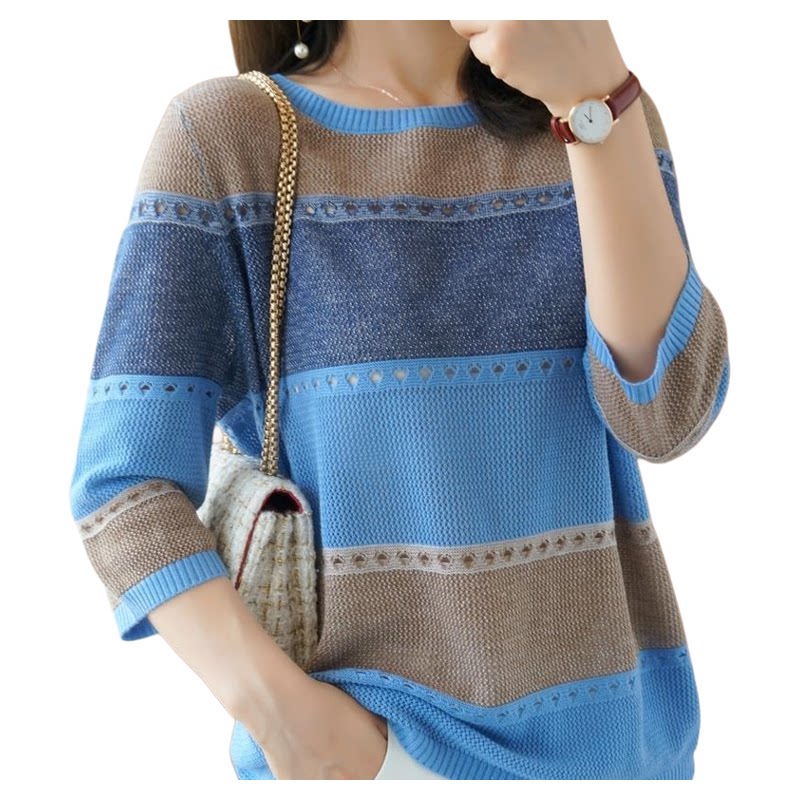 سترة نسائية بأكمام 3/4 على الط - مراجعة Summer Clothing Yarn وسعره