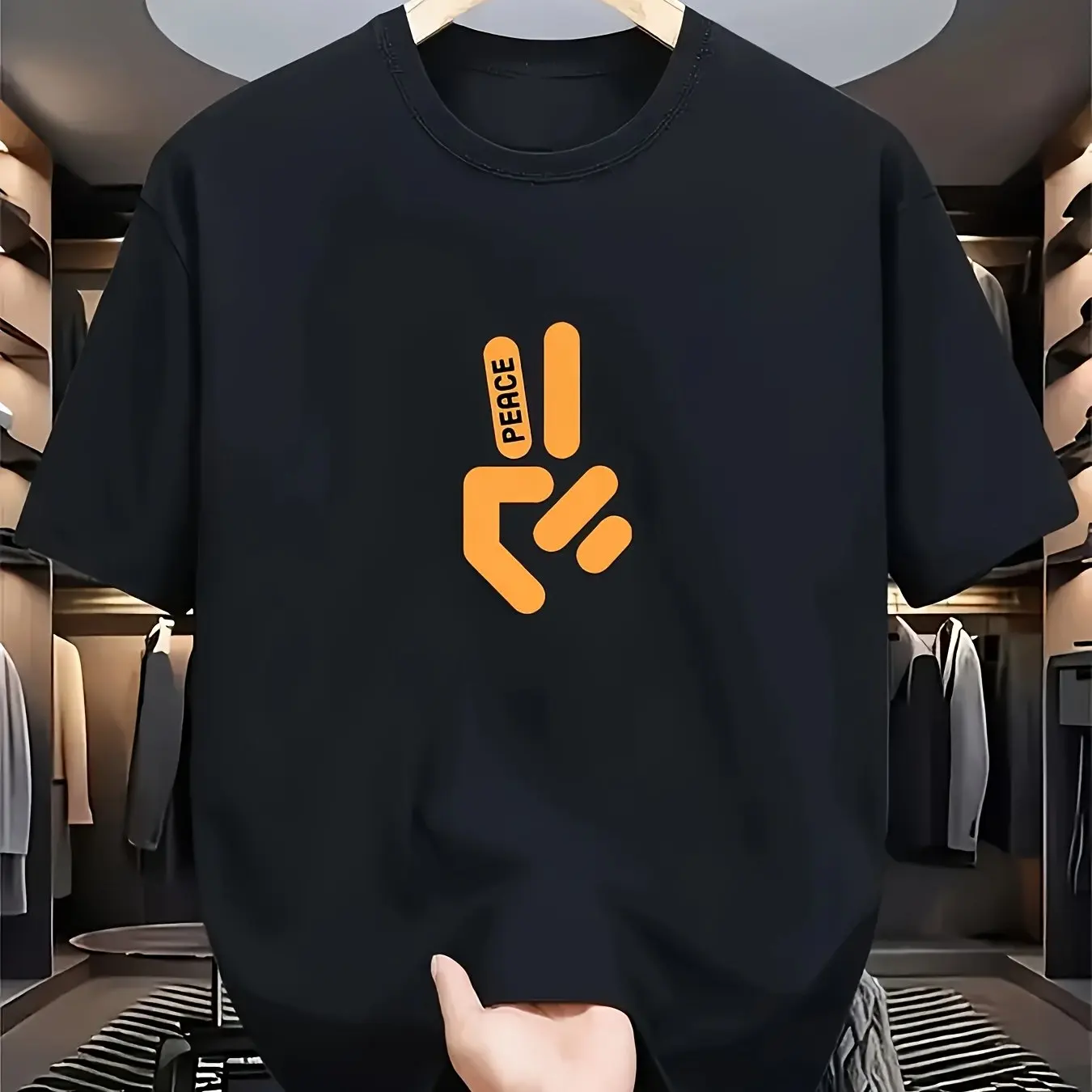 تي شيرت رجالي أنيق أسود بأكمام - مراجعة Summer Clothing Essentials Men وسعره