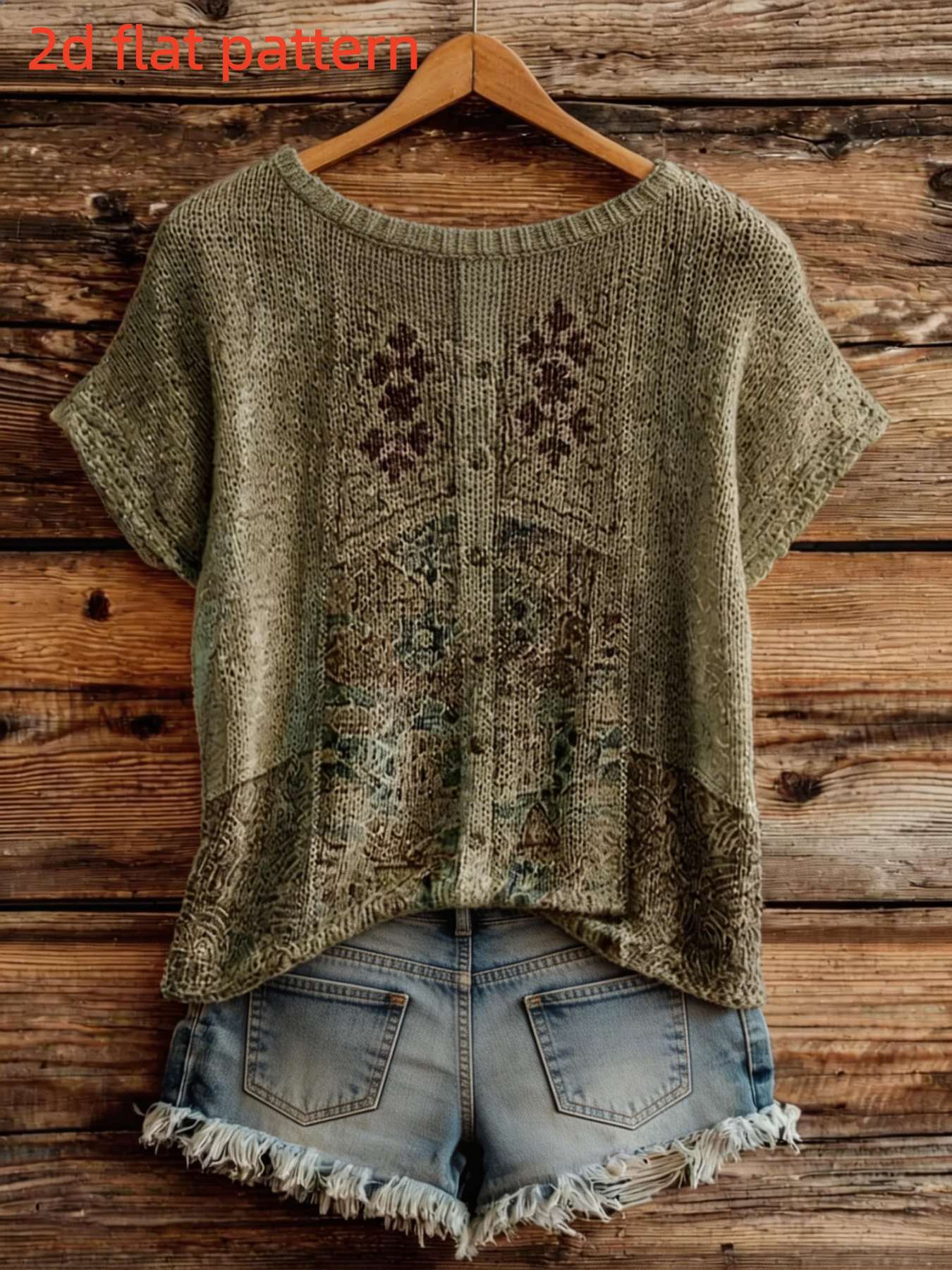 بلوزة نسائية جديدة بتصميم مطبو - مراجعة Summer Clothing Yarn وسعره