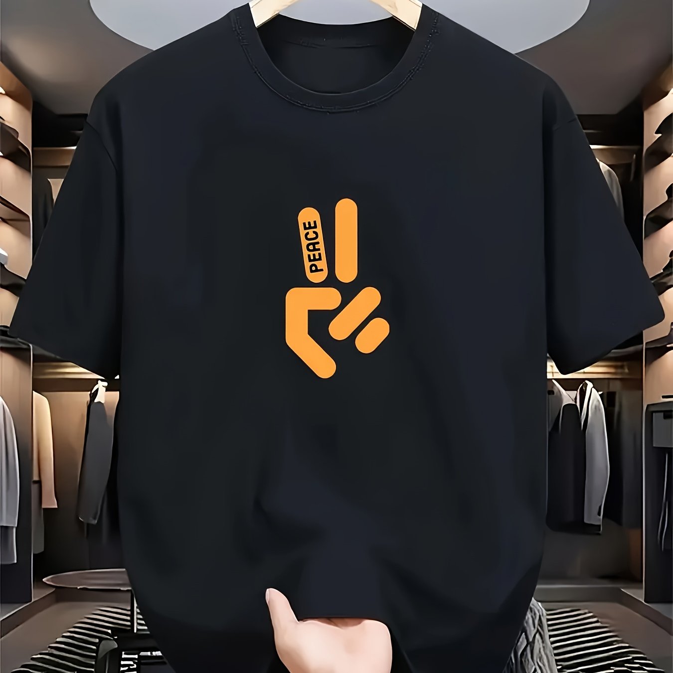 تي شيرت رجالي أنيق أسود بأكمام - مراجعة Summer Clothing Essentials Men وسعره