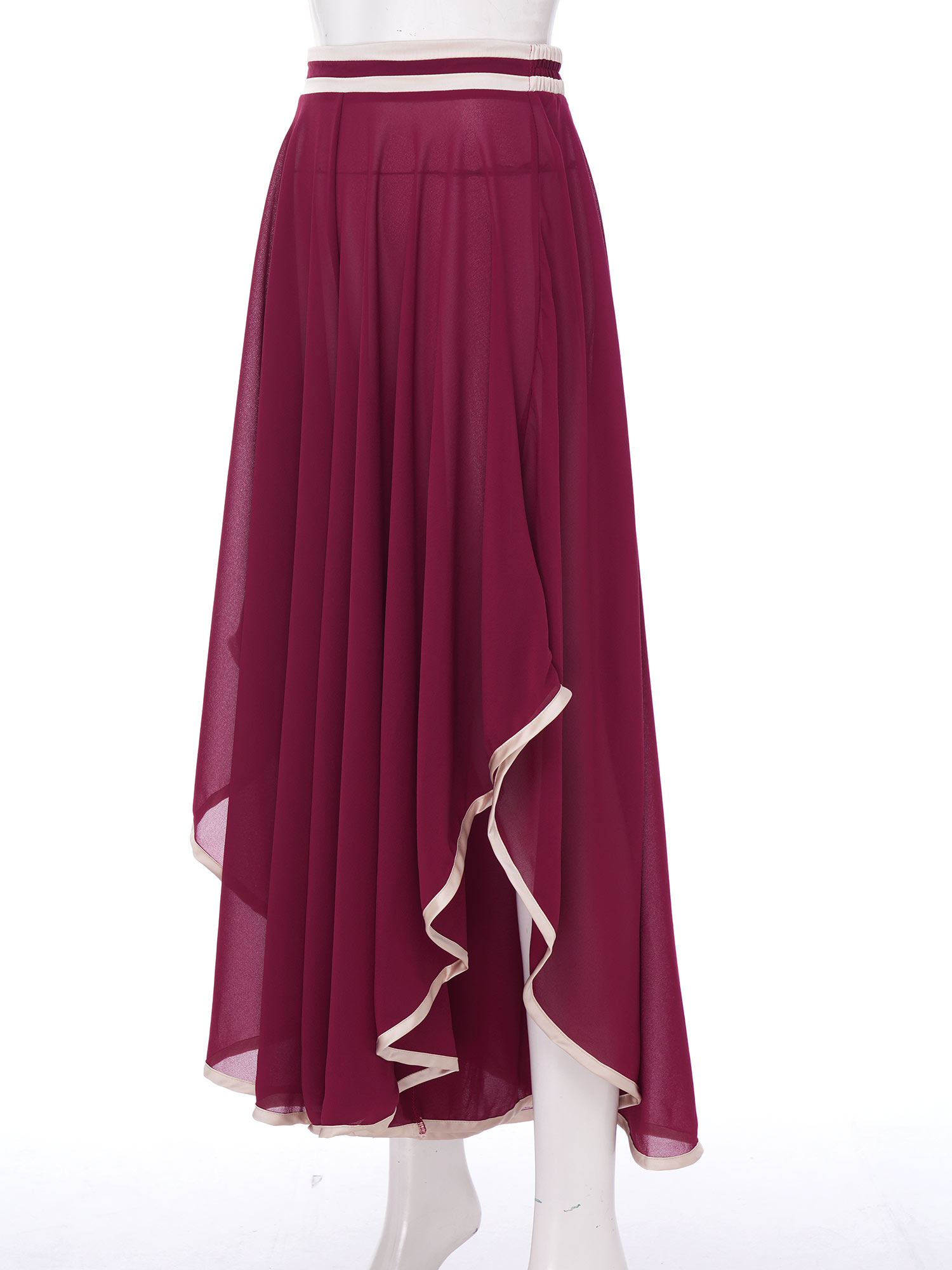 زي رقص شيفون فضفاض للنساء، بنط - مراجعة Palazzo Pant Wide وسعره
