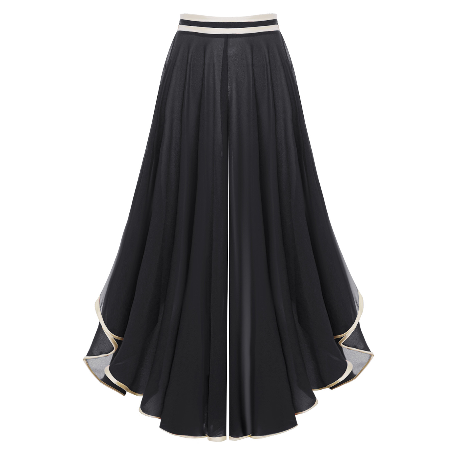 زي رقص شيفون فضفاض للنساء، بنط - مراجعة Palazzo Pant Wide وسعره