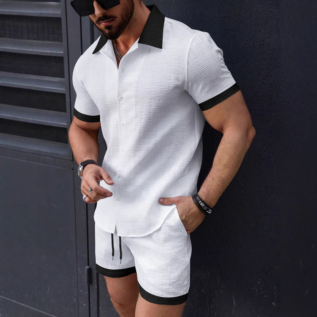 طقم ملابس رجالي عصري من قطعتين - مراجعة Summer Clothing Sets Men وسعره