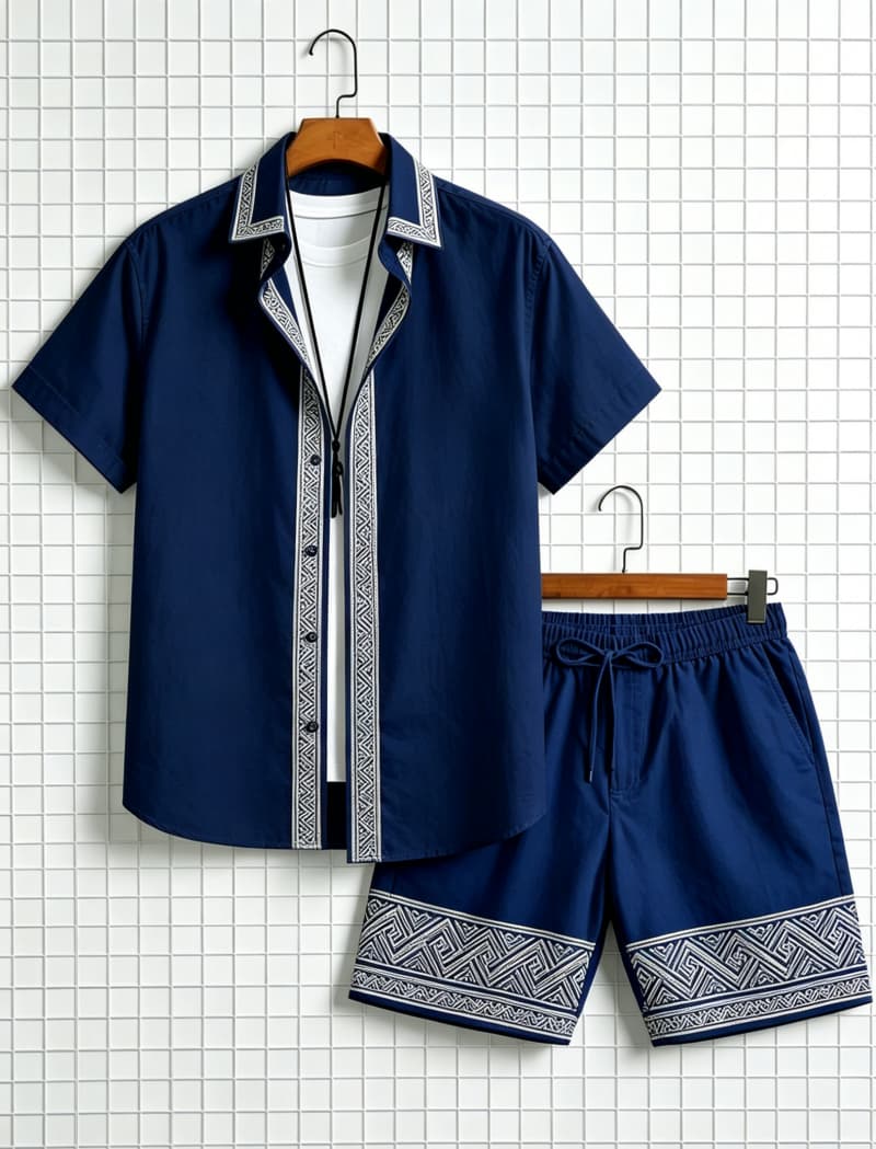 طقم قميص رجالي بأكمام قصيرة وش - مراجعة Summer Clothing Essentials وسعره