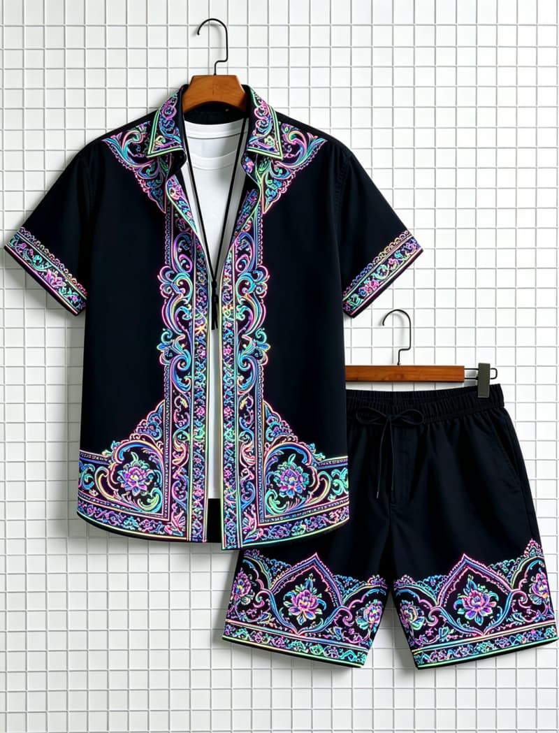 طقم قميص رجالي بأكمام قصيرة وش - مراجعة Summer Clothing Essentials وسعره