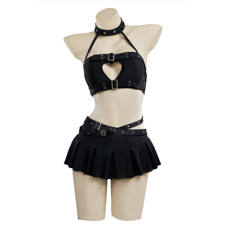 القوطية الشرير القلب الجوف الر - مراجعة Halter Neck Top وسعره