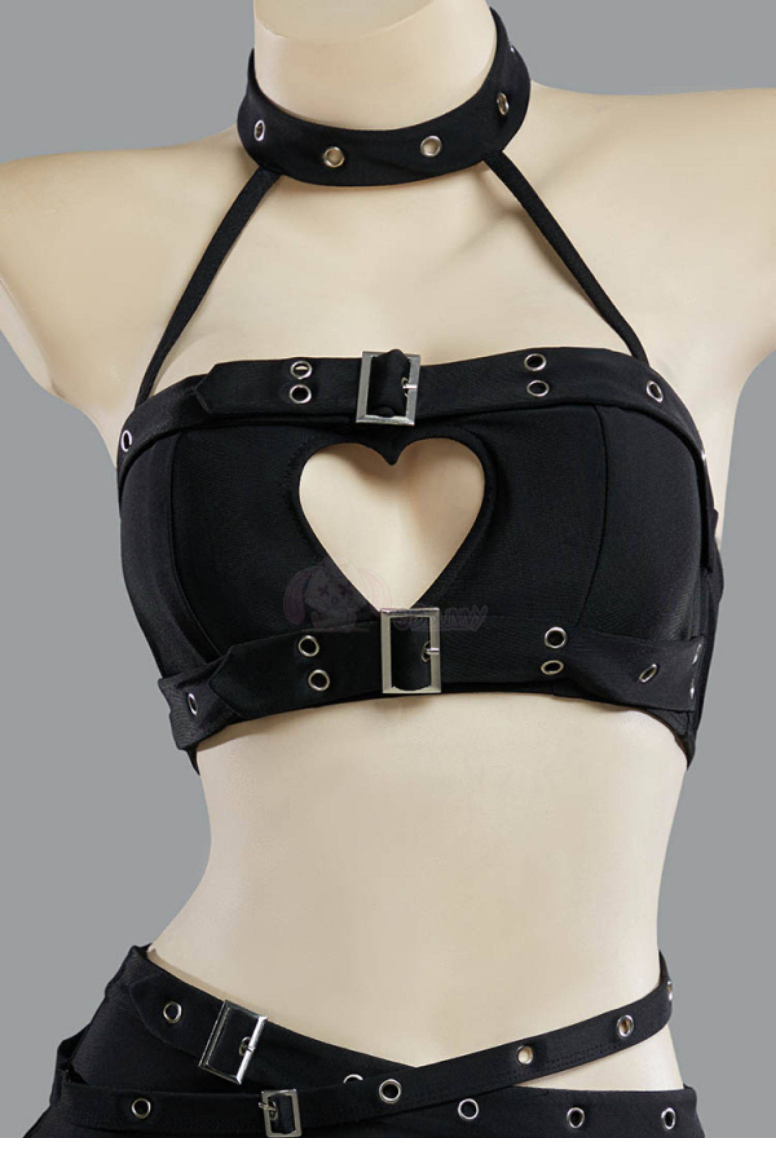 القوطية الشرير القلب الجوف الر - مراجعة Halter Neck Top وسعره