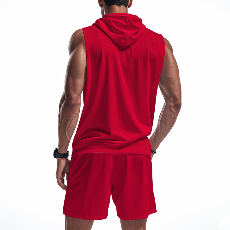 طقم رجالي من قطعتين: هودي بدون - مراجعة Summer Clothing Sets Men وسعره