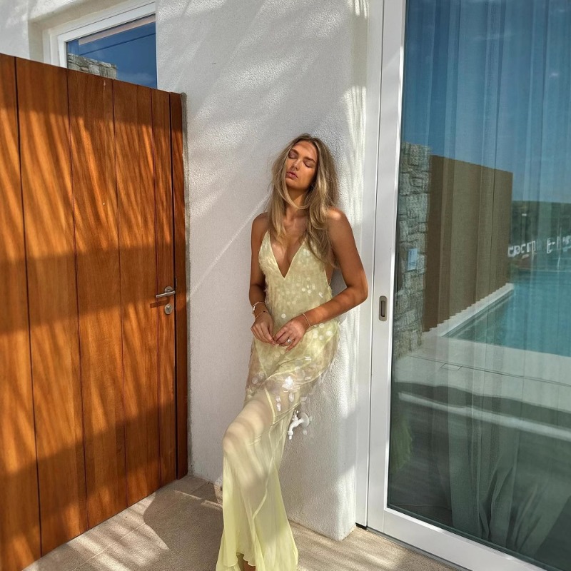 فستان حورية البحر طويل بتصميم  - مراجعة Summer Clothing Amazon وسعره