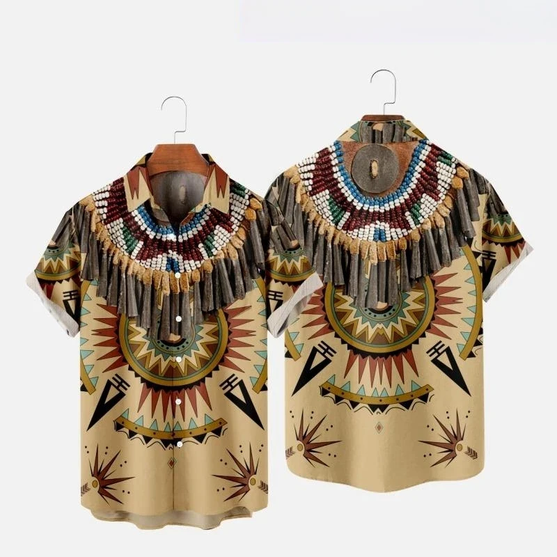 قمصان شاطئية بطباعة ثلاثية الأ - مراجعة Indian Summer Vintage Clothing وسعره