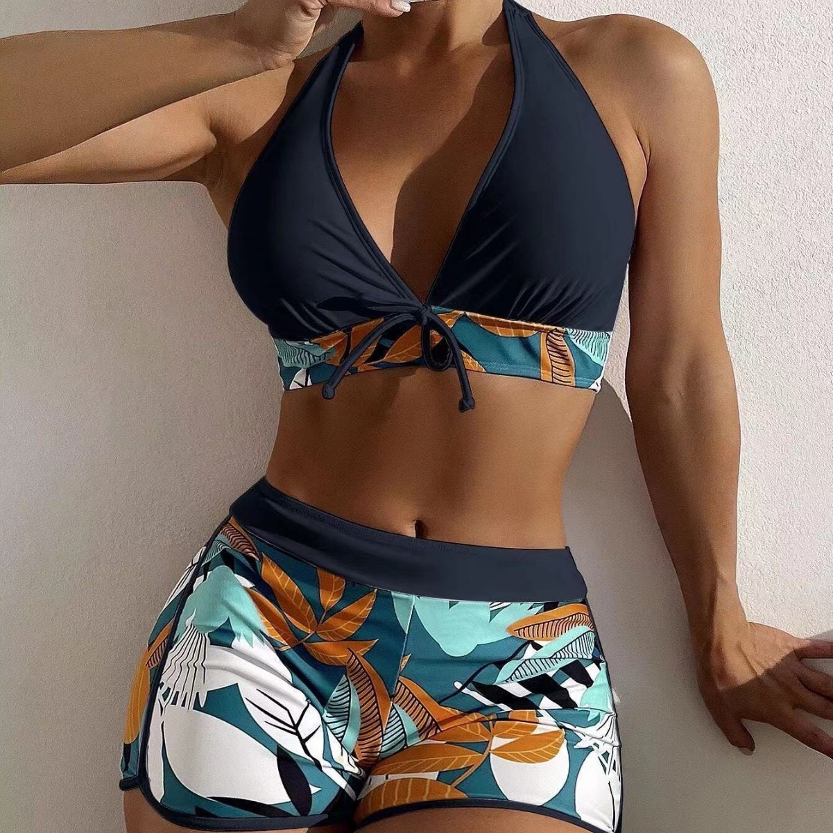 ملابس سباحة نسائية من قطعتين،  - مراجعة Halter Neck Top وسعره