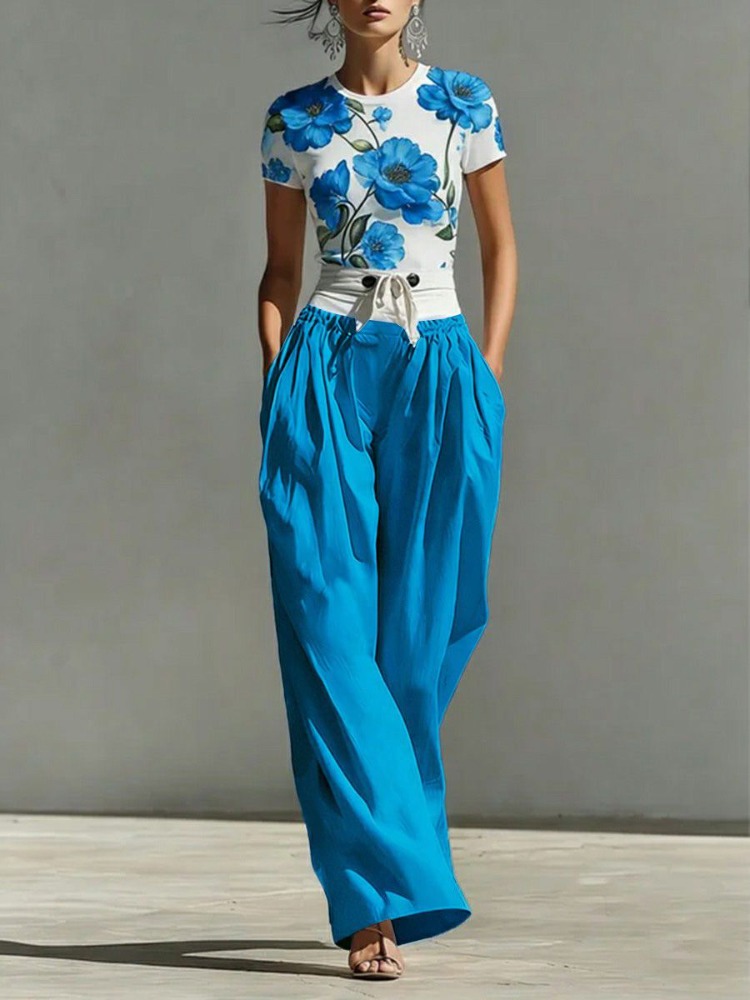 بنطلون نسائي من Yeezzi بتصميم  - مراجعة Palazzo Pant Wide وسعره